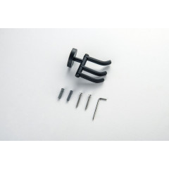 AQ4632MB БЕТТА крючок тройной, матовый черный