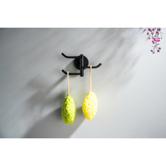 AQ4632MB БЕТТА крючок тройной, матовый черный