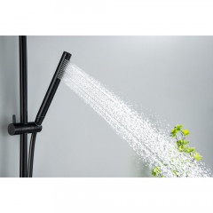 AQ2012MB ЕВРОПА душевой гарнитур 1jet 65 см, матовый черный