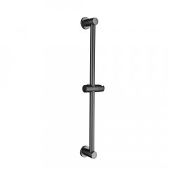 AQ1748BGM ЛУГАНО смеситель для ванны с душевым гарнитуром 3jet, оружейная сталь (шлиф. черный хром)