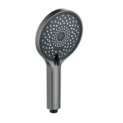 AQ1748BGM ЛУГАНО смеситель для ванны с душевым гарнитуром 3jet, оружейная сталь (шлиф. черный хром)