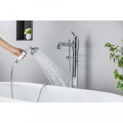 AQ1545CR КЛАССИК смеситель для ванны напольный (внешняя и скрытая часть)