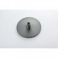 AQ2140BGM БЕТТА душевая система (смеситель для ванны) 220мм, оружейная сталь (шлиф. черный хром)