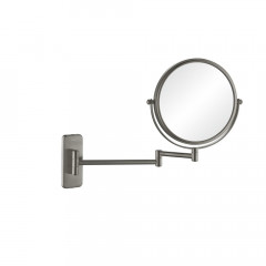 AQ4910BGM зеркало косметическое настенное 3х, оружейная сталь (шлиф. черный хром)