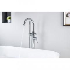 AQ1345CR ЕВРОПА смеситель для ванны напольный