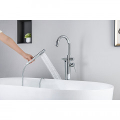 AQ1345CR ЕВРОПА смеситель для ванны напольный