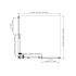 AQ ARI KV 09020GM Душевой уголок квадратный, двери раздвижные 900x900x2000 профиль оружейная сталь, стекло прозрачное