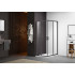 AQ ARI KV 09020GM Душевой уголок квадратный, двери раздвижные 900x900x2000 профиль оружейная сталь, стекло прозрачное