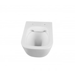 AQ2002-00 ЛУГАНО Унитаз подвесной безободковый 510*350*360мм, тонкое сиденье с механизмом плавного закрывания, крепеж