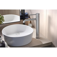 AQ1304CR ЕВРОПА смеситель для раковины высокий 215, без донного клапана