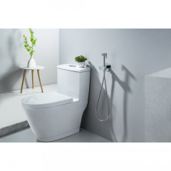 AQ1024CR ОБЕРОН комплект для гигиенического душа встроенный (смеситель c прогрессивным картриджем + гигиеническая лейка + шланг)