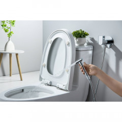 AQ1024CR ОБЕРОН комплект для гигиенического душа встроенный (смеситель c прогрессивным картриджем + гигиеническая лейка + шланг)