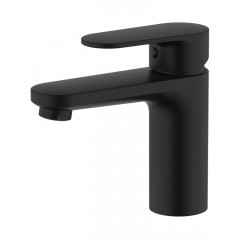 AQ1810MB НИКА смеситель для раковины 90 без донного клапана, матовый черный