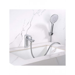 AQ1844CR НИКА смеситель врезной на борт ванны на 1 отв.