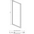 AQ ARI PI 09020BL Душевая дверь, распашная 900x2000 профиль черный, стекло прозрачное