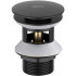 AQ6002MB сливной набор для раковины Push-open с переливом, крышка круглая, матовый черный