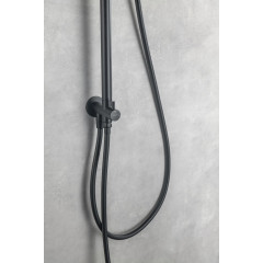 AQ2046MB ВЕГА душевая система 3jet 250мм Reno, матовый черный