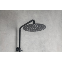 AQ2046MB ВЕГА душевая система 3jet 250мм Reno, матовый черный