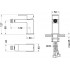 AQ1618MB ЛИБРА смеситель для биде, матовый черный