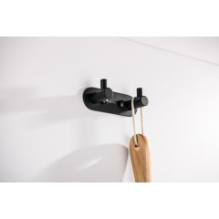 AQ4102MB ЕВРОПА крючок двойной, матовый черный