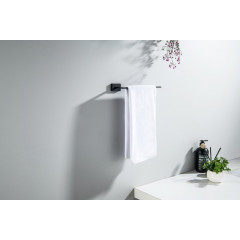 AQ4319MB ЛИБРА полотенцедержатель, матовый черный