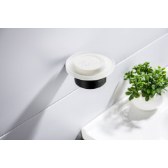 AQ4403MB ЛИРА мыльница, матовый черный