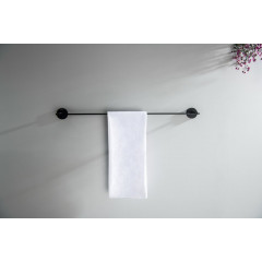 AQ4614MB БЕТТА полотенцедержатель 600 мм, матовый черный