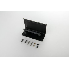 AQ4309MB ЛИБРА бумагодержатель с полкой, матовый черный