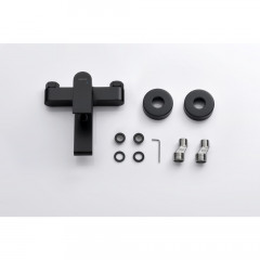 AQ1440MB ЛИРА смеситель для ванны, матовый черный