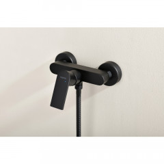 AQ1460MB ЛИРА смеситель для душа, матовый черный