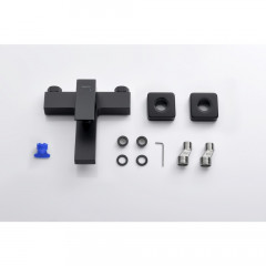 AQ1640MB ЛИБРА смеситель для ванны, матовый черный