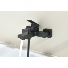 AQ1640MB ЛИБРА смеситель для ванны, матовый черный