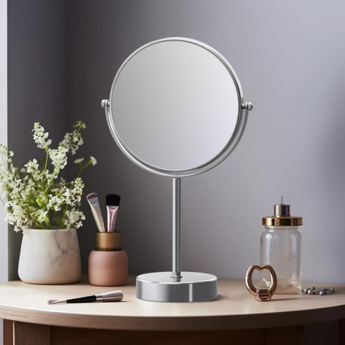 AQ4914CR зеркало косметическое настольное 5х