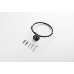 AQ4512MB КЛАССИК полотенцедержатель кольцо, матовый черный