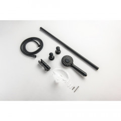 AQ2013MB БЕТТА душевой гарнитур 3jet 65 см, матовый черный