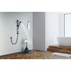 AQ2013MB БЕТТА душевой гарнитур 3jet 65 см, матовый черный