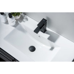 AQ6002MB сливной набор для раковины Push-open с переливом, крышка круглая, матовый черный