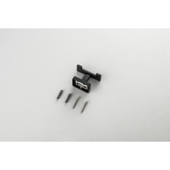 AQ4302MB ЛИБРА крючок двойной, матовый черный