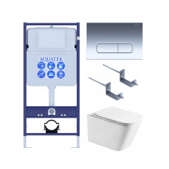 SET AQUATEK ЛИБРА T-016 4в1 (рама AQUATEK Standard INS-0000012+крепеж KKI-0000002+KDI-0000016+унитаз ЛИБРА AQ1505T-00 с тонким сиденьем soft-close)