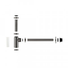 AQ6012BGM сифон, оружейная сталь (шлиф. черный хром)