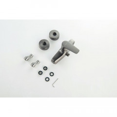 AQ1160BGM БЕТТА смеситель для душа, оружейная сталь (шлиф. черный хром)