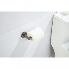 AQ4108BGM ЕВРОПА бумагодержатель, оружейная сталь (шлиф. черный хром)