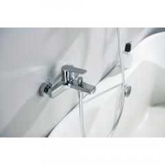 AQ1748CR ЛУГАНО смеситель для ванны с душевым гарнитуром 3jet