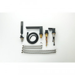 AQ1648MB ЛИБРА смеситель на борт ванны на 4 отв., матовый черный