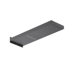 AQ2085MB настенный верхний душ 2 jet 550*170*30 мм, матовый черный