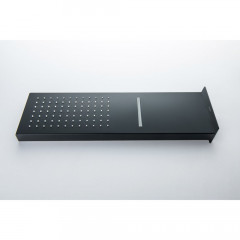 AQ2085MB настенный верхний душ 2 jet 550*170*30 мм, матовый черный