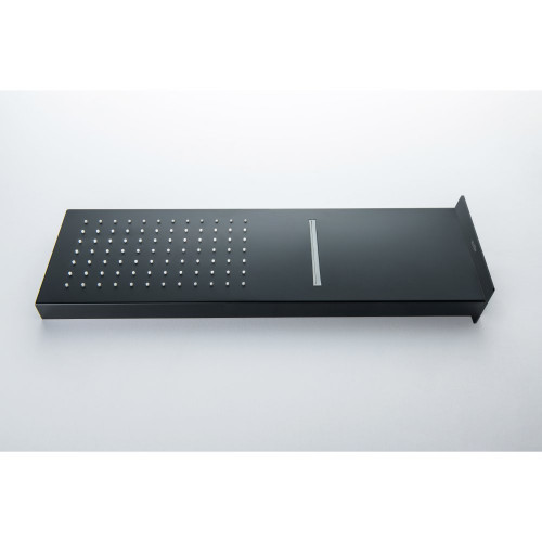 AQ2085MB настенный верхний душ 2 jet 550*170*30 мм, матовый черный