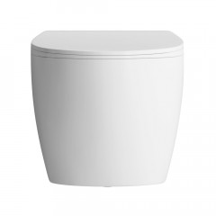 AQ1582T-00 СИРИУС Унитаз подвесной TORNADO безободковый 520*360*350, тонкое сиденье с механизмом плавного закрывания, крепеж