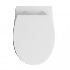AQ1582T-00 СИРИУС Унитаз подвесной TORNADO безободковый 520*360*350, тонкое сиденье с механизмом плавного закрывания, крепеж