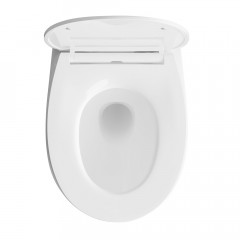 AQ1582T-00 СИРИУС Унитаз подвесной TORNADO безободковый 520*360*350, тонкое сиденье с механизмом плавного закрывания, крепеж